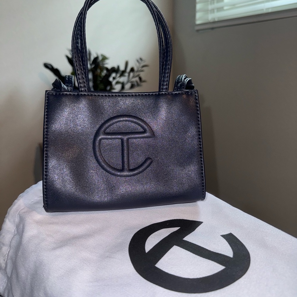 Navy Small Telfar Shopper